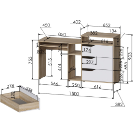 Комплект детской мебели РМ-10-2
