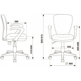 Компьютерное кресло Бюрократ KD-W10AXSN