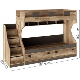 Двухярусная кровать Пилигрим СМ-276.11.01