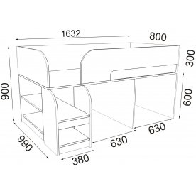 Кровать-чердак Астра 9 4