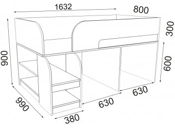 Кровать-чердак Астра 9 9