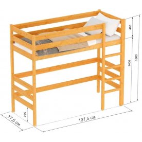 Кровать-чердак Ф3