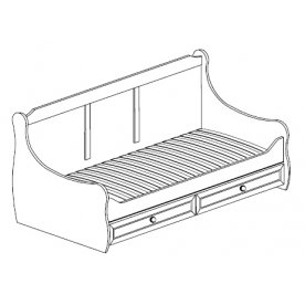 Кровать с ящиками Леон 544