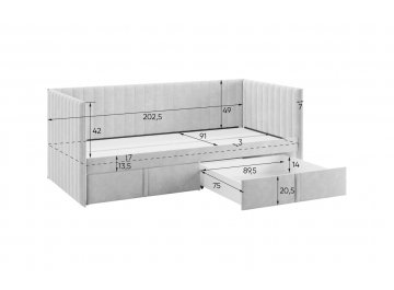 Детские кровати Твикс (Софа) 90х200