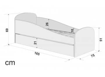 Подростковая кровать Letmo