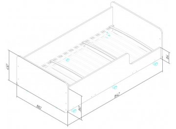 Подростковая кровать Капризун 4 Р439