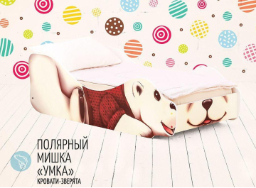 Подростковая кровать Мишка Умка
