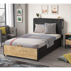 Полутораспальная кровать Black