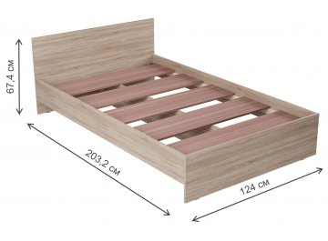 Полутораспальная кровать Котри КР-003