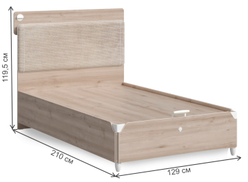 Полутораспальная кровать Line Duo