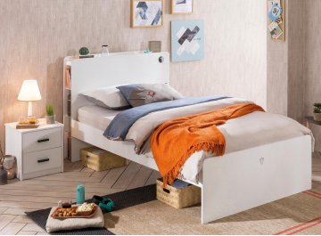 Полутораспальная кровать White