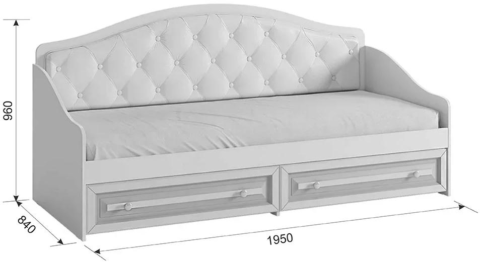 Софа Алиса 80х190 белая / крем