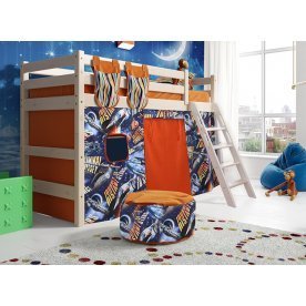 Кровать-чердак Соня с наклонной лестницей вариант 6