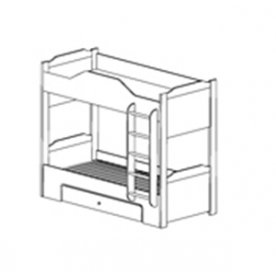 Кровать двухъярусная Леон 543