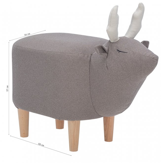 Пуф Leset Maral combi ткань milos 16 / milos 02