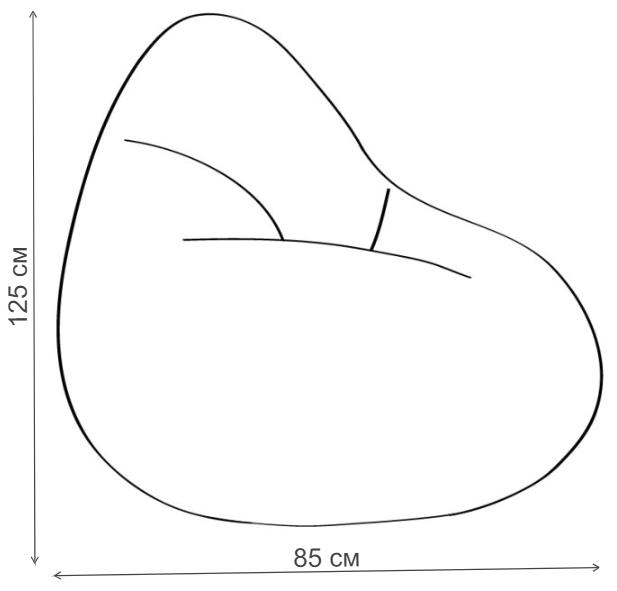 Пуф-мешок Огурцы XL