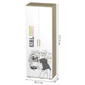 Шкаф Сенди ШК-09 для девочек