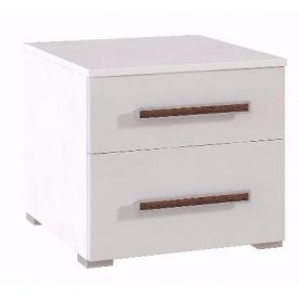 Тумба прикроватная Яна белый глянец