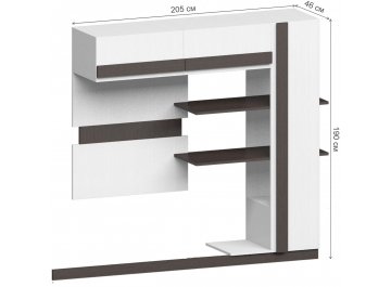 Надстройка для ТВ-тумбы Милли
