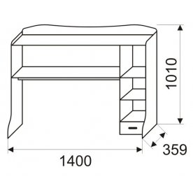 Надстройка для стола Принцесса 11