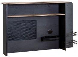 Надстройка к письменному столу Black М черная / тис