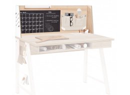 Надстройка к письменному столу Duo М бук / белый