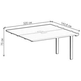 Приставка для письменного стола SG.216