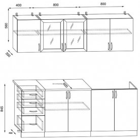 Кухня Татьяна 200 см