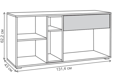 Модульная гостиная Бэль комплектация 2