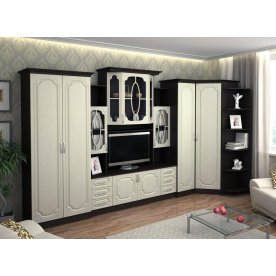 Гостиная Альберт 5-05 венге / дуб беленый