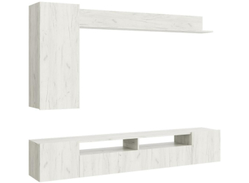 Готовая гостиная Бхих-16 дуб крафт белый / дуб крафт белый