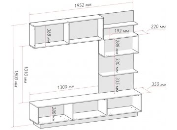Готовая гостиная Глейс ТБ-200