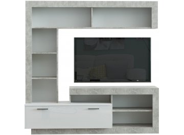 Готовая гостиная Монтана Мини atelier / белый глянец