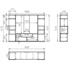 Готовая гостиная Мебелеф-7