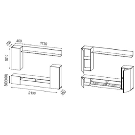 Готовая гостиная Прага-3