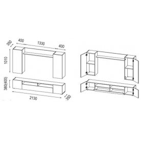 Готовая гостиная Прага-4