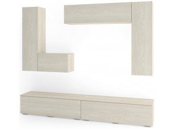 Готовая гостиная Эстет 2 КМП СН.002.2400-01 скандинавское дерево белое