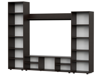 Готовая гостиная Фанг венге / белый глянец