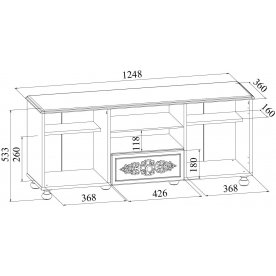 Модульная гостиная Ассоль комплектация 5