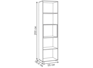 Модульная гостиная Бэль комплектация 1
