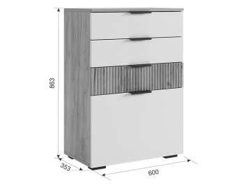 Модульная гостиная Бери К3 комплектация 3