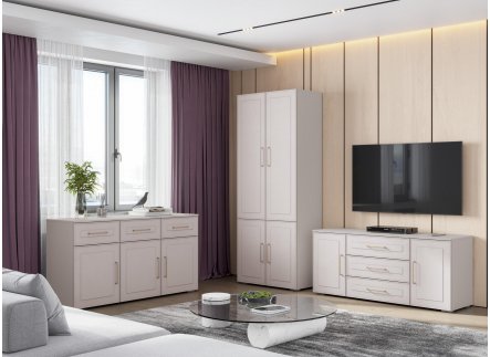 Модульная гостиная Мотру кашемир / шампань комплектация 2