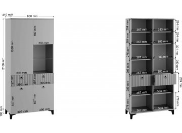 Модульная гостиная Ника комплектация 1