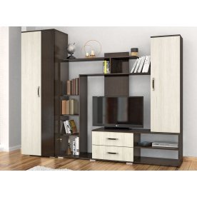 Модульная гостиная Оскар-15 венге / сосна скандинавия