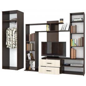 Модульная гостиная Оскар-15 венге / сосна скандинавия