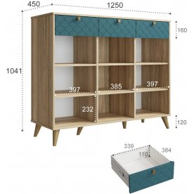 Модульная гостиная Велламо ВО-104