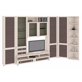 Стенка для гостиной Фиджи (комплектация 13) дуб белфорт / каналы дуба