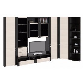 Стенка для гостиной Фиджи (комплектация 13) венге цаво / дуб белфорт