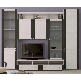 Стенка для гостиной Фиджи (комплектация 18) дуб белфорт / дуб белфорт