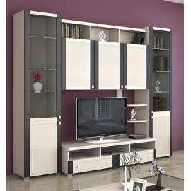 Стенка для гостиной Фиджи (комплектация 19) дуб белфорт / дуб белфорт